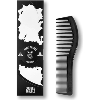 Angry Beards hrebeň na bradu a fúzy Dual comb