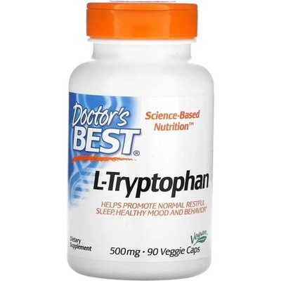 Doctor's Best Doctor’s Best L-Tryptofan with TryptoPure 500 mg 90 rostlinných kapslí