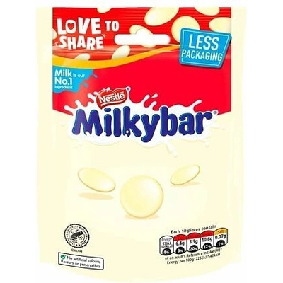 Milkybar knoflíčky z bílé čokolády 94 g