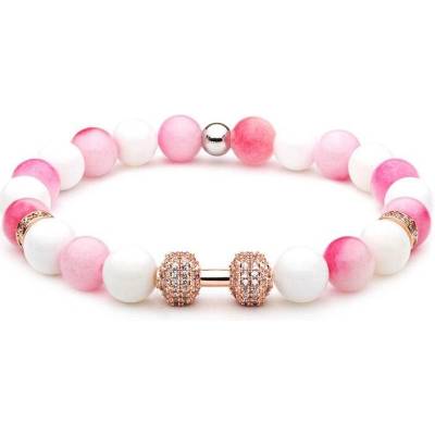 BudNej minerální Fitness Lady z chalcedonu a tridacny MN1113
