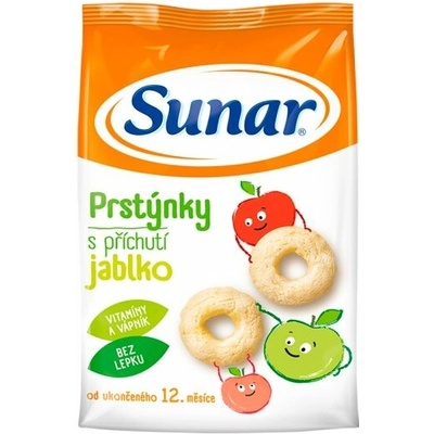 Sunar detské chrumky jablčné prstienky 50 g