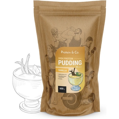 Protein & Co. High protein pudding 600 g – Zbozi.Blesk.cz