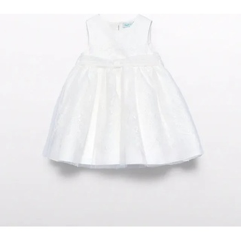 Abel & Lula Официална рокля за бебе момиче в мръсно бял цвят с нежна дантела Abel&Lula