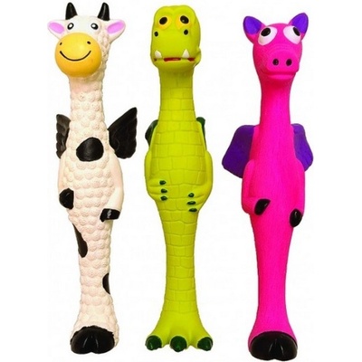 Tatrapet latexová hračka pre psa zvieratko s krídlami mix farieb 25 cm