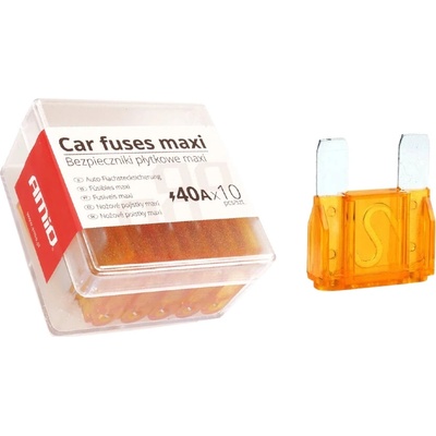 AMIO autopojistky MAXI pouzdro 10ks 40A
