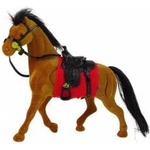 Inni producenci Brown Velvet Horse Red Saddle figurine