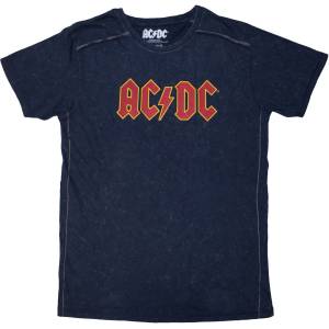 AC/DC Logo Wash Navy Blue L Риза (ACDCSWASH04MN03)