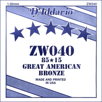 D'Addario ZW 040 Единична струна за китара (ZW040)