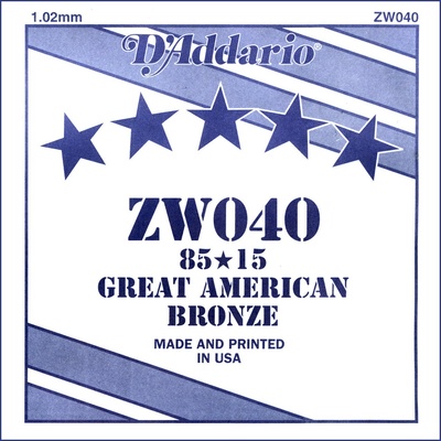 D'Addario ZW 040 Единична струна за китара (ZW040)