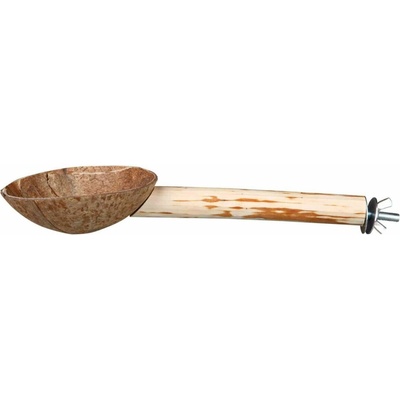 Trixie drevené bidýlko s kokosovou miskou 25 cm ø 18 mm