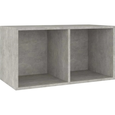 vidaXL Úložný box na LP desky betonově šedý 71 x 34 x 36 cm kompozit 800121