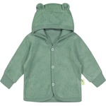 Bio Baby Бебешки суитшърт с ушички Bio Baby - 86 сm, 12-18 месеца, зелено фроте (97222325) - ozone