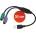 Gembird USB 2.0 A - 2бр PS/2 M/F адаптер 0, 3м черен UAPS12-BK (UAPS12-BK)