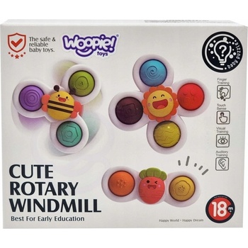 WOOPIE Spiner Vzdělávací senzorická hračka 3v1