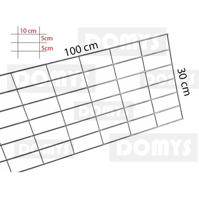 DOMYS Gabionová síť 100x30 cm (oko 10x5)
