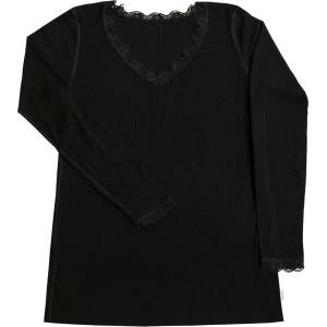 Joha Дамско мериносово термобельо Joha Women's Blouse I L/S 70/30 Merino base layer - Black - размер XS (115-1438-0111)