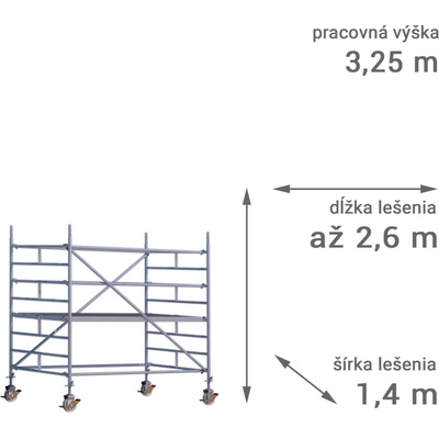 RUX MOBILO 1400 3,25 m 260 cm