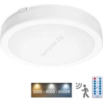 Kobi Led Плафон за баня със сензор nairos led/24w/230v ip65 бял + д. у (kb0423)