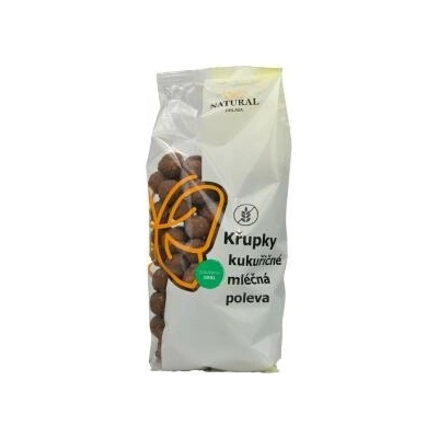 Natural Křupky kukuřičné mléčná poleva 140 g