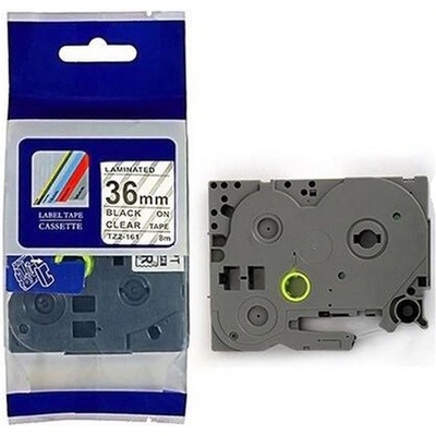 Compatible Brother TZ-M61 / TZe-M61, 36mm x 8m, черен печат/прозрачен матов база съвместима лента (TZEM61)