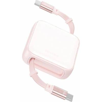 Wekome WDC-C22 výsuvný nabíjací a dátový USB-C na USB-C 1m ružový