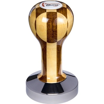 Buna Café tamper lak šachovnica, SP, nerez lesk, konvexný 58 mm