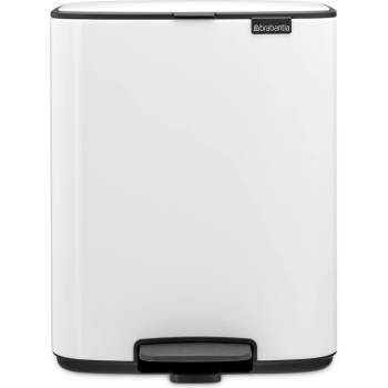 Brabantia Кошче за отпадъци с педал BO 12 l, бял, стомана, Brabantia (BRAB236907)