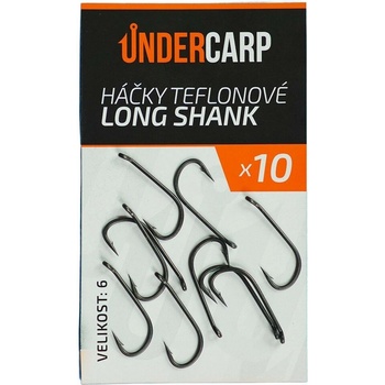 UnderCarp Teflónový LONG SHANK Veľ. 6 10ks