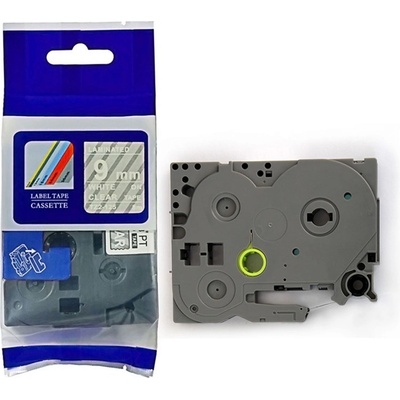 Compatible Съвместима лента с Brother TZ-125 / TZe-125, 9mm x 8m, бял печат / прозрачен субстрат (TZe125)