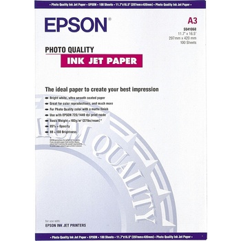 Epson Хартия Epson Photo Quality Ink Jet Paper, DIN A3, 102g/m2 - 100 листа (C13S041068)