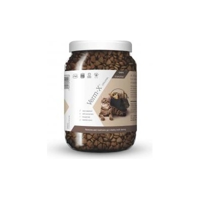 Verma-X Prírodné granule proti črevným parazitom pre mačky 650g
