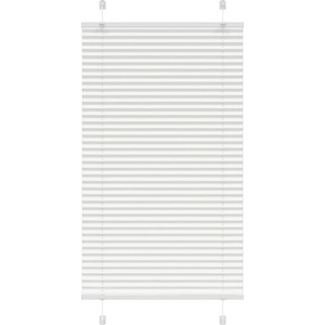 vidaXL Плисирана щора Бяла 75x100 cm Ширина на плата 74, 4 cm (4015478)