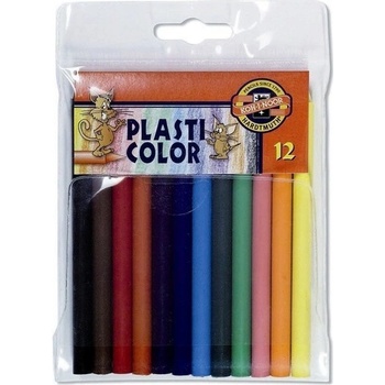 Plasti color PE Voskovky 12 farieb KIN