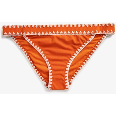 Koton Brazilské Bikiny Spodní díl Vyšívané oranžová | růžová