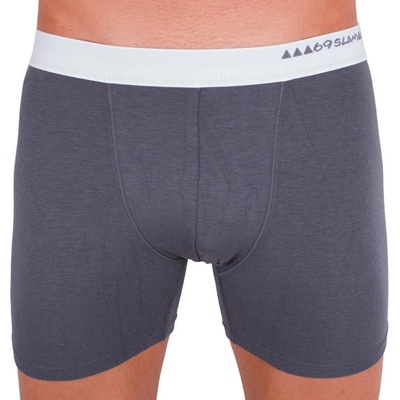 69slam Мъжки боксерки 69SLAM fit bamboo plain dark grey 69slam | Siv | МЪЖЕ | M
