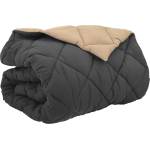 Pure Line Home Зимна двуцветна олекотена завивка Color Arctic с полиестерен пълнеж, 450 г/м2, в антрацит и таупе
