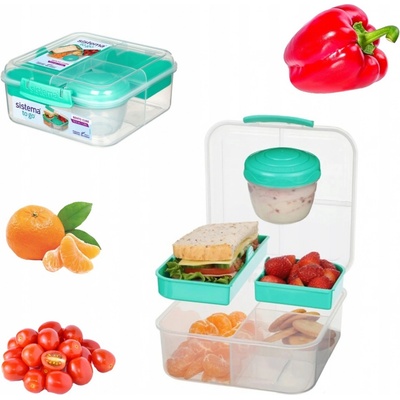 Sistema Box na jídlo s 5 oddíly a kelímkem To Go 1,25 l – Sleviste.cz