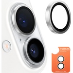 TORRAS Протектор за камера за iPhone 16 Plus - протектор за камера Torras Lensguard - титаниево сиво