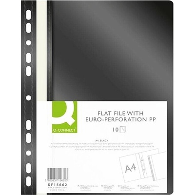 Q-CONNECT A4 s euroderovaním čierny 10 ks