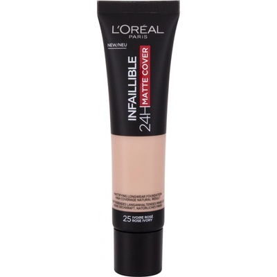 L´Oréal Paris Infallible 24H Matte Cover dlouhotrvající a zmatňující make-up 25 Rose Ivory 30 ml