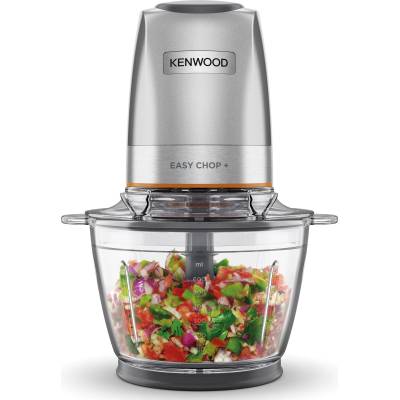 Kenwood EasyChop+ CHP62.400 SI Electric chopper with four-fold stainless steel blades, one-touch operation, ice crusher, 0.6 l work container, dishwasher safe, 500W, black - CHP62.400SI