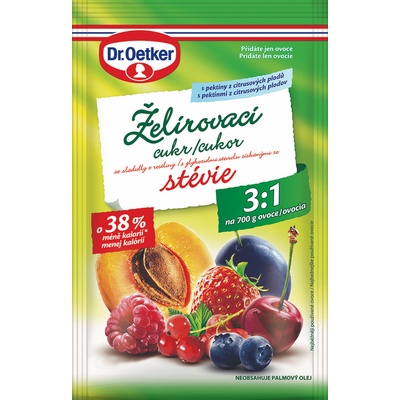 Dr. Oetker Želírovací cukr se sladidly z rostliny stévie 250 g – Zboží Dáma