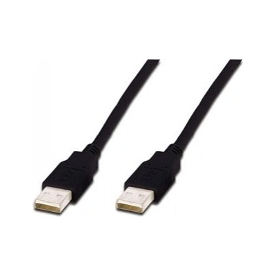 Digitus AK-300100-010-S USB A/samec na A/samec, Měď, 1m, černý