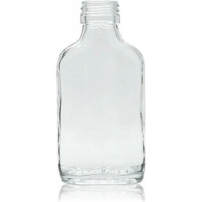 Skloobaly Skleněná lahev Placatka 100 ml - PP 28 – Zboží Dáma