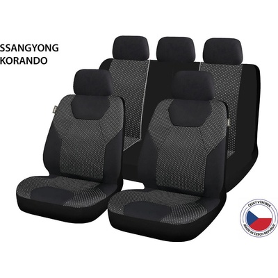 Autopotah Cappa Perfetto GL SSangYong Korando černá/šedá – Hledejceny.cz