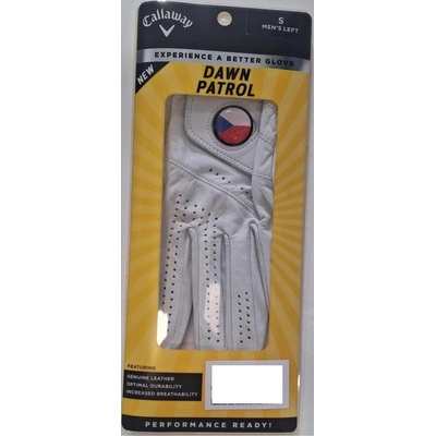 Callaway Dawn Patrol Womens Golf Glove česká vlajka levá bílá M – Zboží Dáma