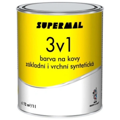 Barvy A Laky Hostivař Supermal 3v1 0,6 l bílá