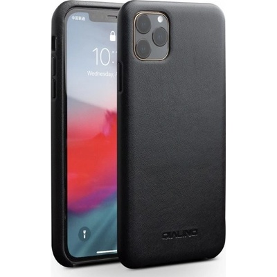 Pouzdro Qialino kožené iPhone 11 Pro Max - černé