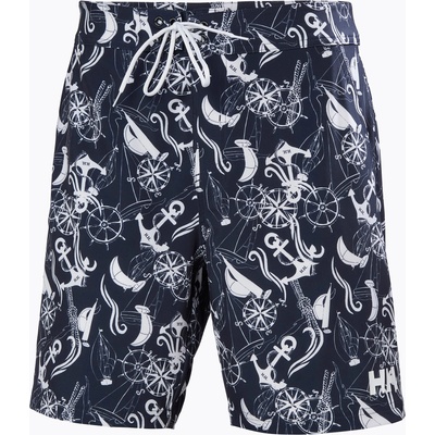 Helly Hansen Мъжки шорти за плуване Helly Hansen Newport Boardshorts 8" navy nautical aop