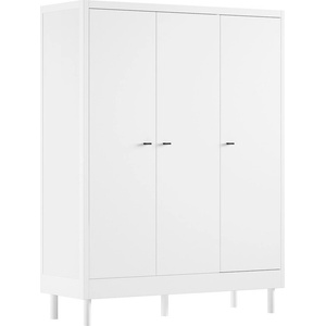 Vipack Бял детски гардероб от масивен бук 146x190x55 cm Forrest - Vipack (FOKL3014)